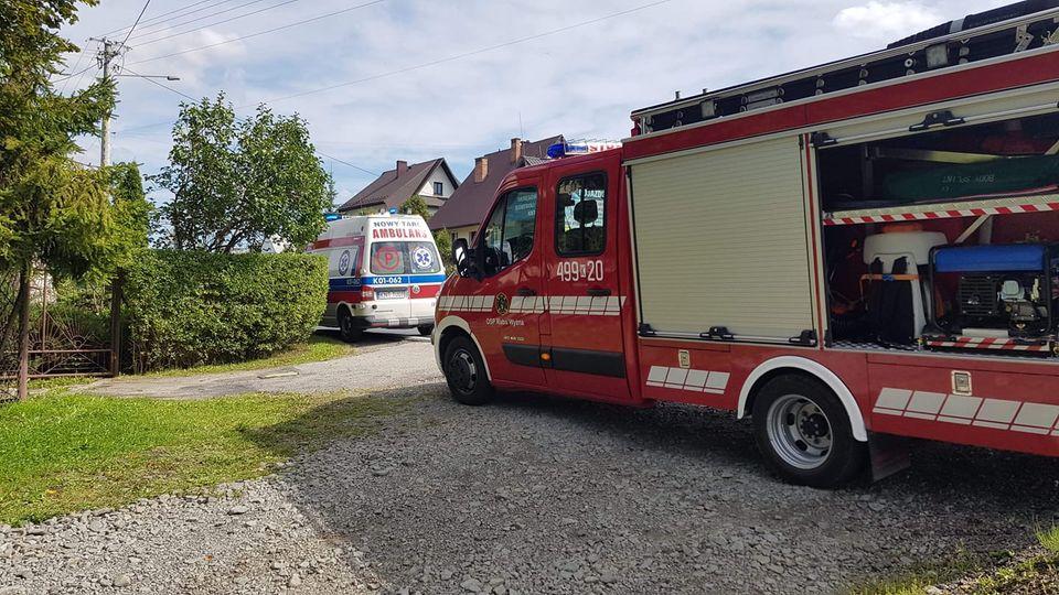 Strażacy z Raby Wyżnej udzielili pomocy starszej osobie