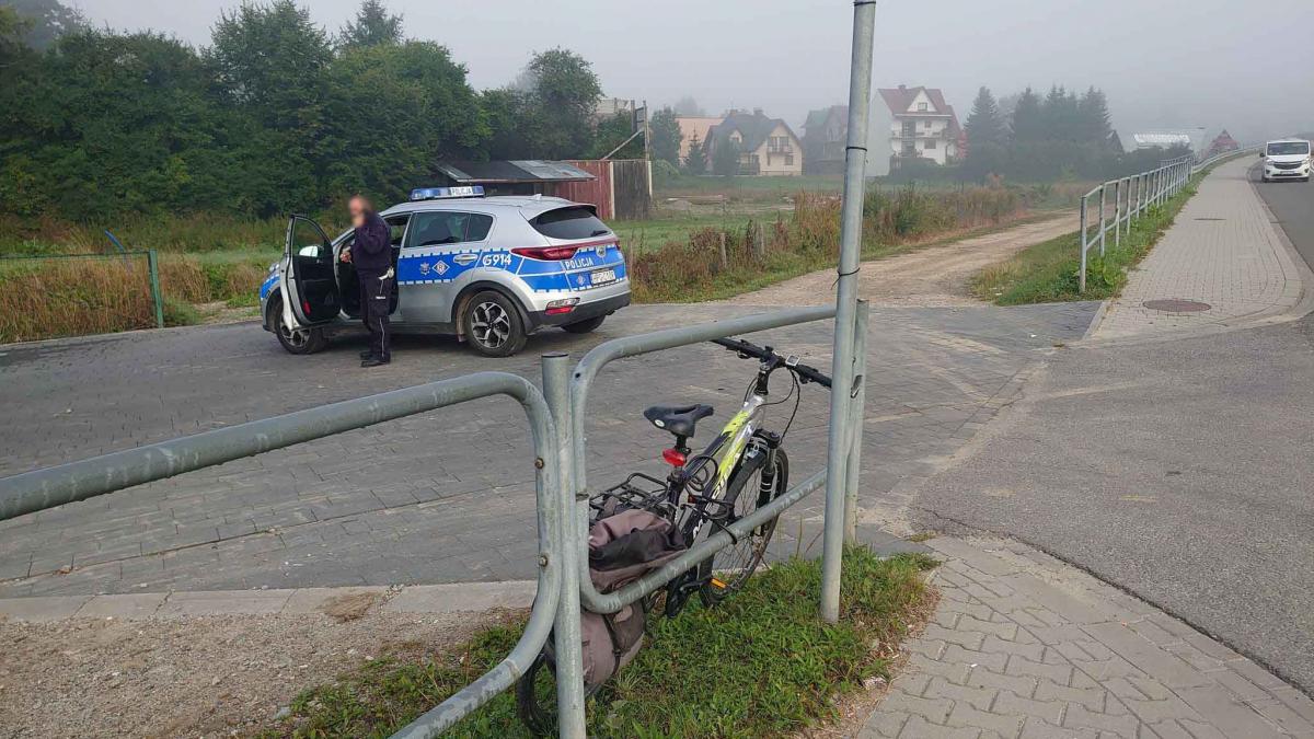 Potrącenie rowerzysty w Nowym Targu