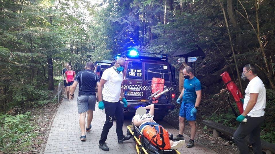 Wypadek polskiej rowerzystki na Słowacji (zdjęcia)