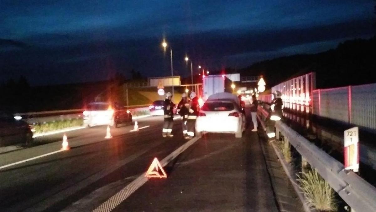 Pożar samochodu na nowej zakopiance