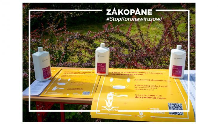 Urząd Miasta Zakopane zaprasza po odbiór płynów do dezynfekcji