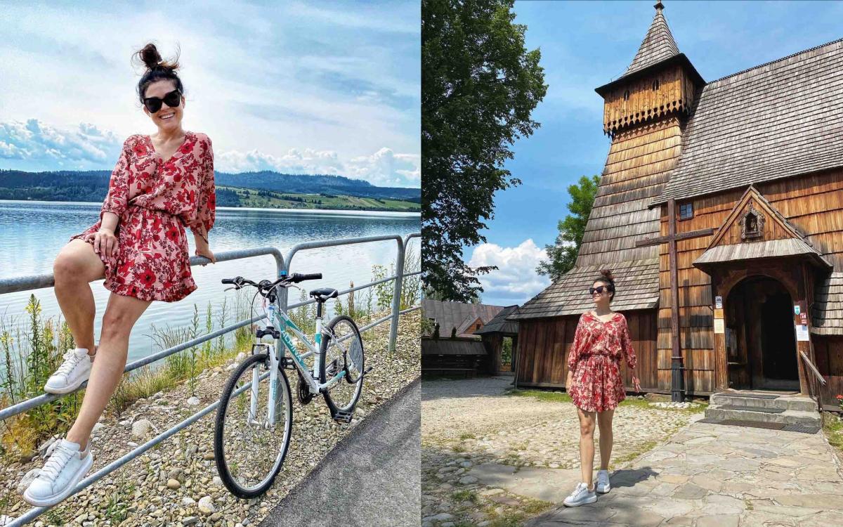 Katarzyna Cichopek w Zakopanem i nad Jeziorem Czorsztyńskim (zdjęcia)