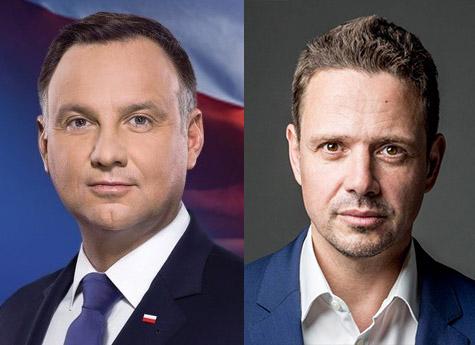 Wyniki exit poll: Duda minimalnie przed Trzaskowskim