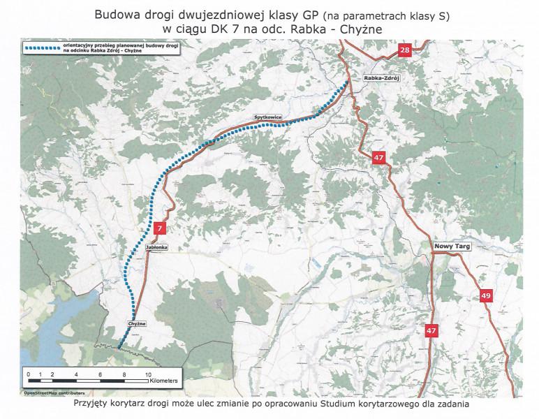 Powstanie nowa chyżnianka z obwodnicą Jabłonki - ogłoszono przetarg na opracowane studium korytarzowego