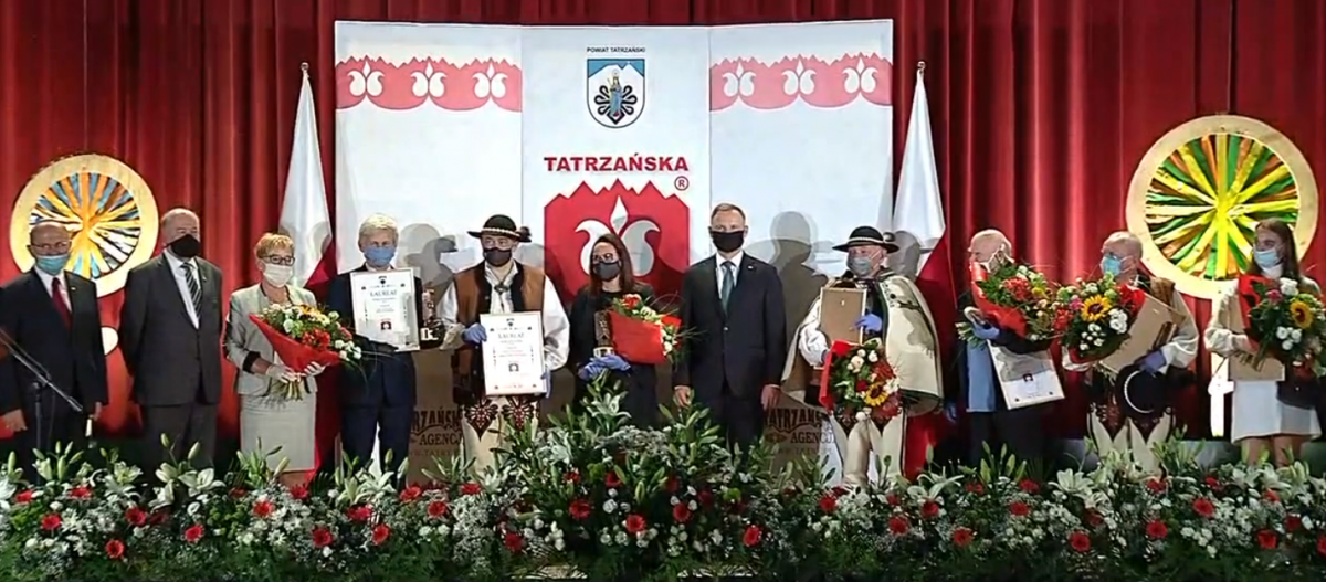 Prezydent Andrzej Duda wręczył Marki Tatrzańskie (zdjęcia i film)