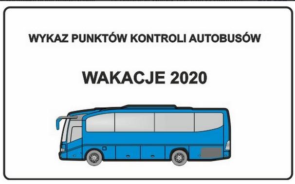 Policja przedstawia wykaz punktów kontroli autobusów w naszym regionie - wakacje 2020