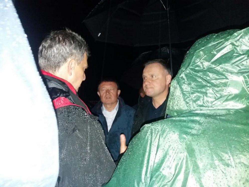 Prezydent zapoznał się ze skalą zniszczeń w powiecie limanowskim