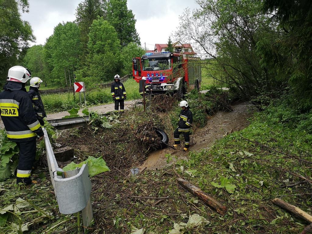 Intensywne opady w powiatach nowotarskim i tatrzańskim