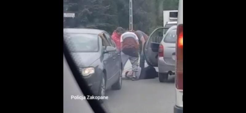 Kierowca kompletnie pijany - obywatelskie zatrzymanie w Białym Dunajcu (film)