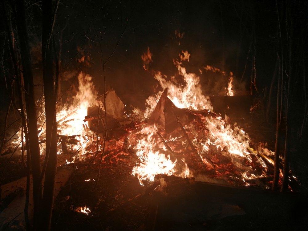 Podczerwone. Spłonęła kolejna drewniana 