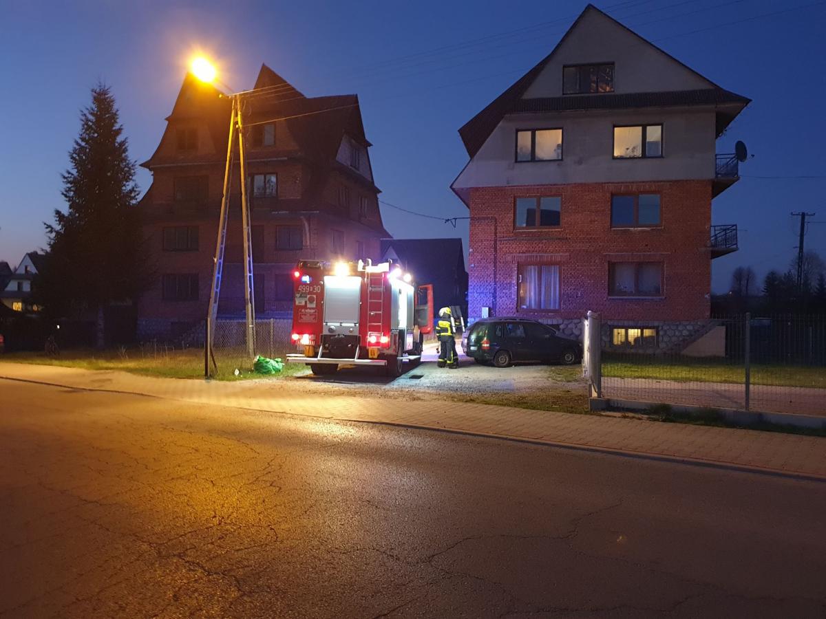 Pożar sadz w Szaflarach (zdjęcia)