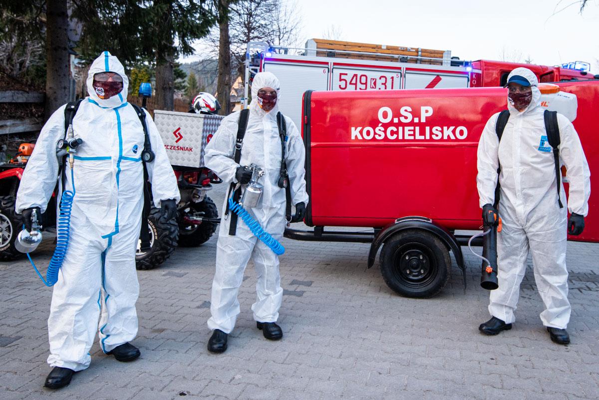 Dezynfekcja budynków publicznych w gminie Kościelisko (zdjęcia)