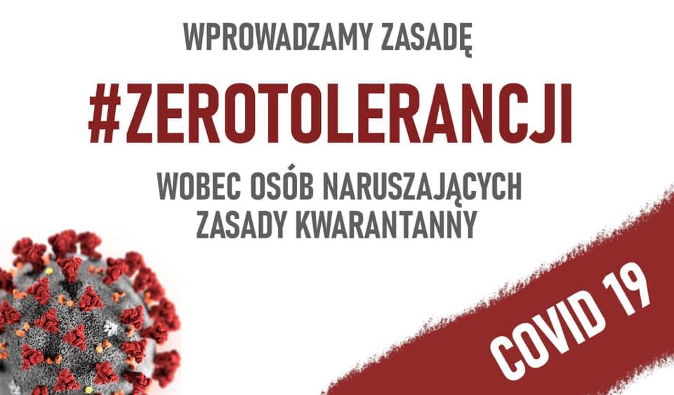 Zero tolerancji dla osób łamiących zasady kwarantanny - grozi za to wysoka kara