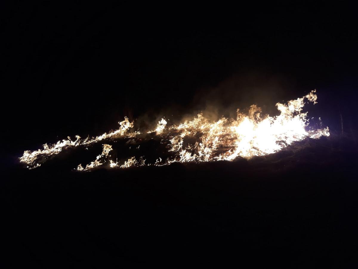 Niebezpieczny pożar traw w Bielance (zdjęcia)