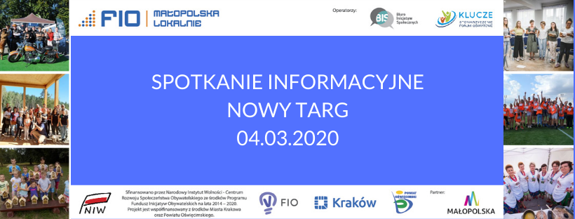 Konkurs grantowy dla lokalnych społeczników - spotkanie informacyjne w powiecie nowotarskim