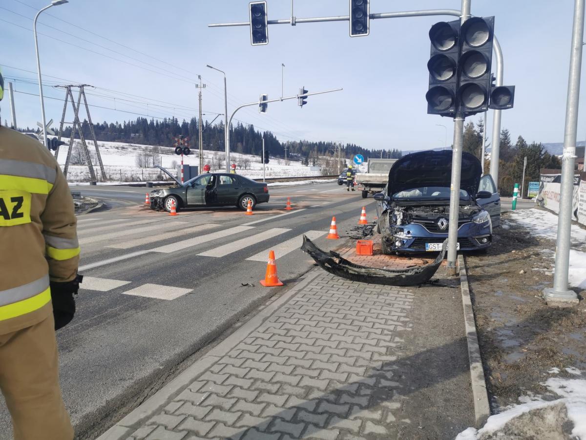 Znowu zderzenie na skrzyżowaniu w Szaflarach (zdjecia)