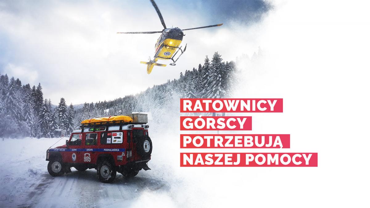 Ratownicy górscy z Grupy Podhalańskiej GOPR potrzebują naszej pomocy