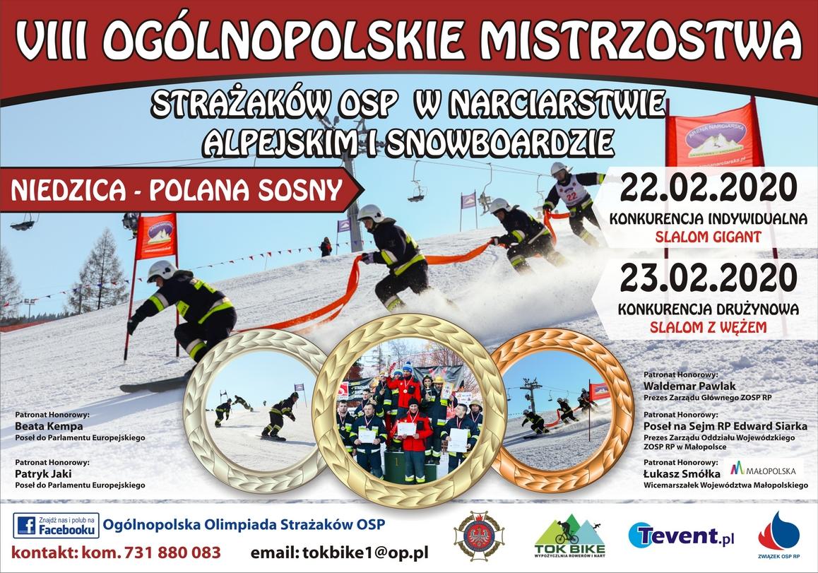 VIII Ogólnopolskie Mistrzostwa Strażaków OSP w Narciarstwie Alpejskim i Snowboardzie w slalomie gigancie