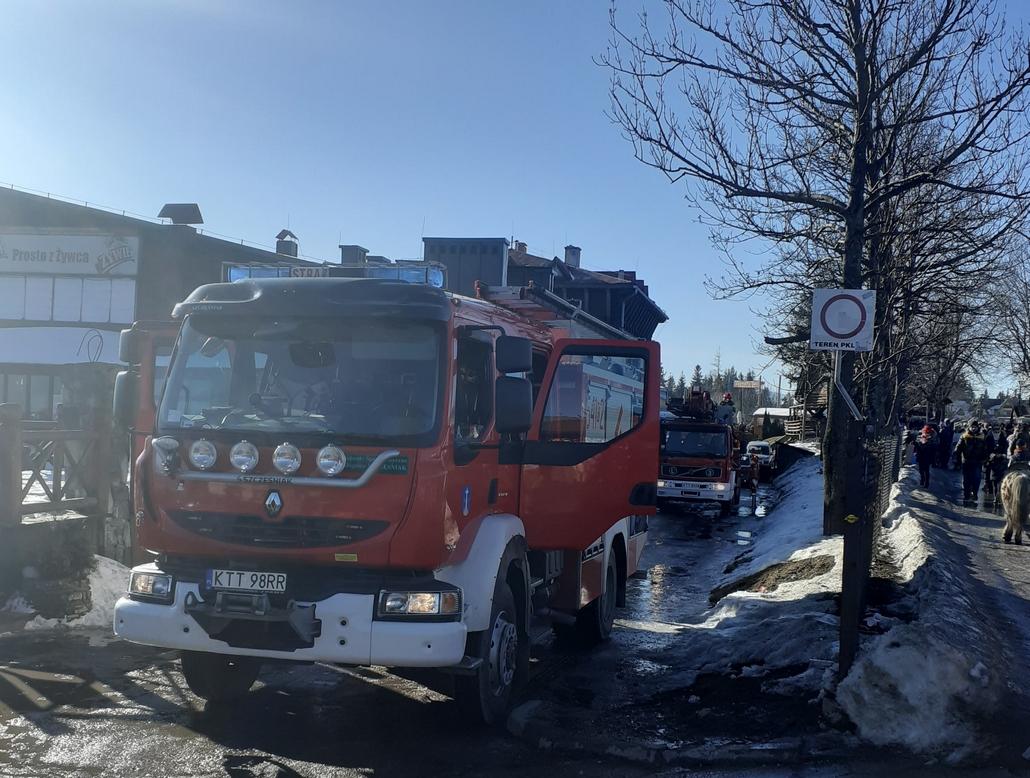 Pożar sadzy na Gubałówce (zdjęcia)