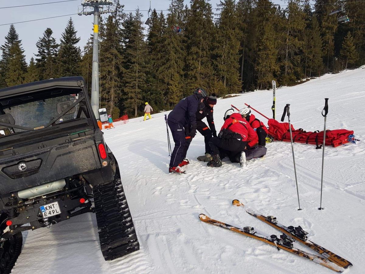 Pierwsze interwencje patroli narciarskich