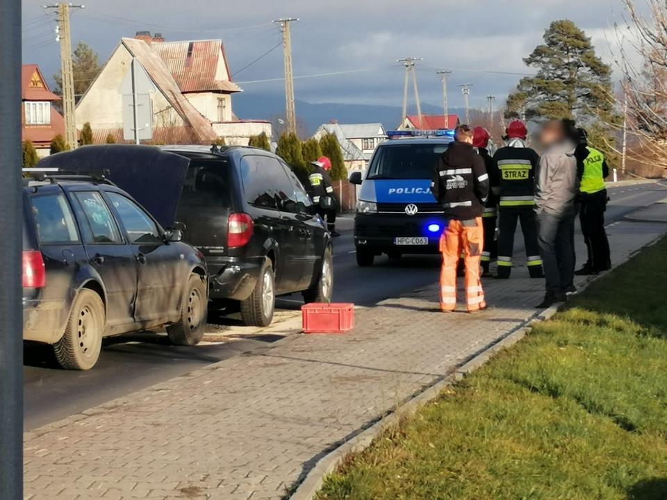 Kolizja w Rogoźniku (zdjęcia)