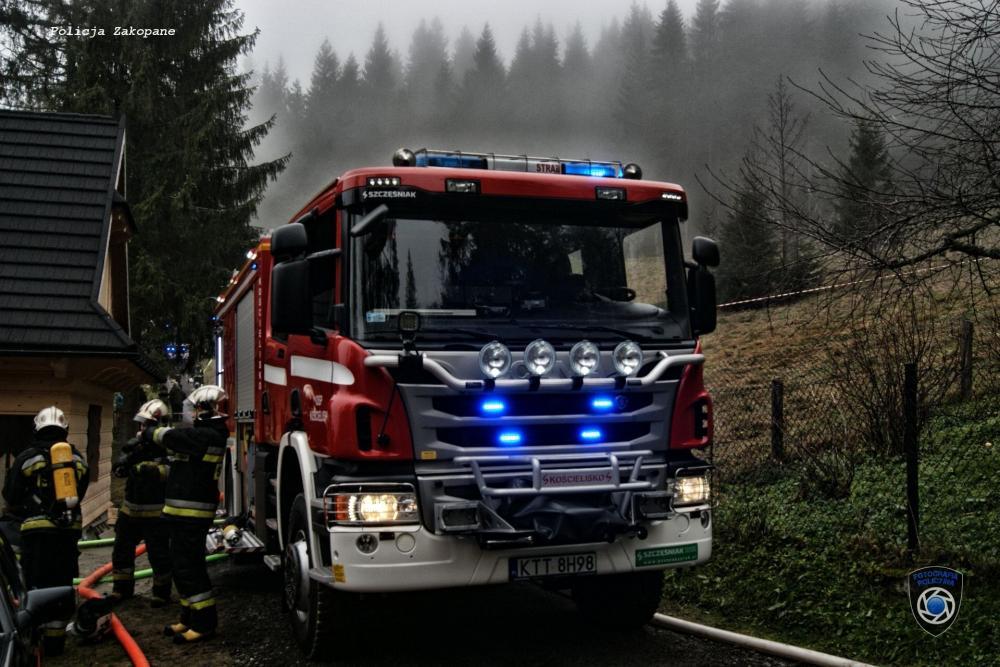 Strażak spod Tatr zapobiegł tragedii na drodze