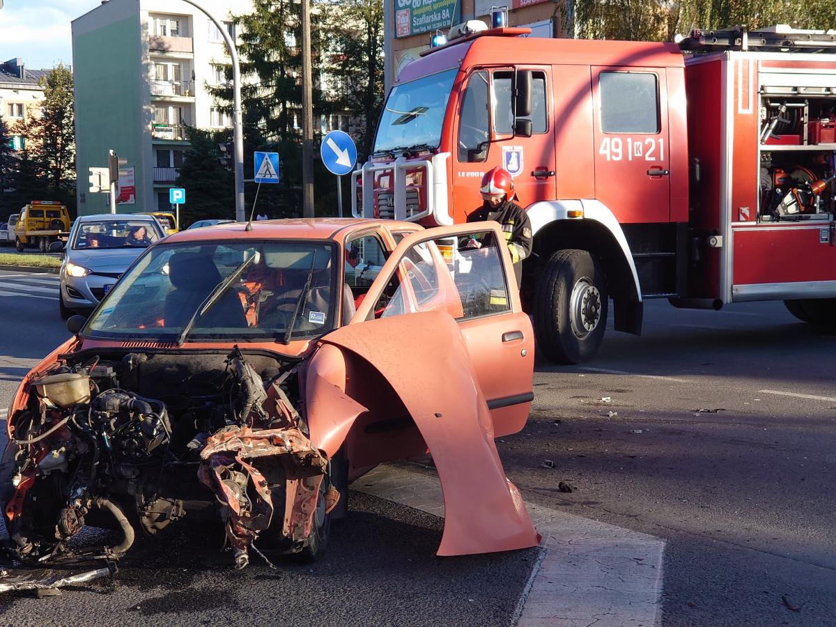Groźny wypadek motocyklisty w Nowym Targu (zdjęcia)