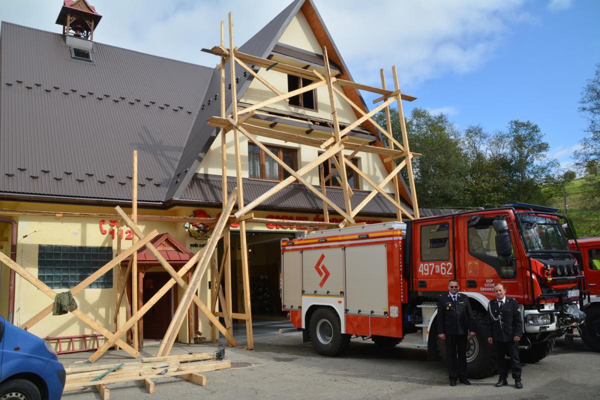 OSP Ciche Środkowe z dotacją na remont remizy (zdjęcia)