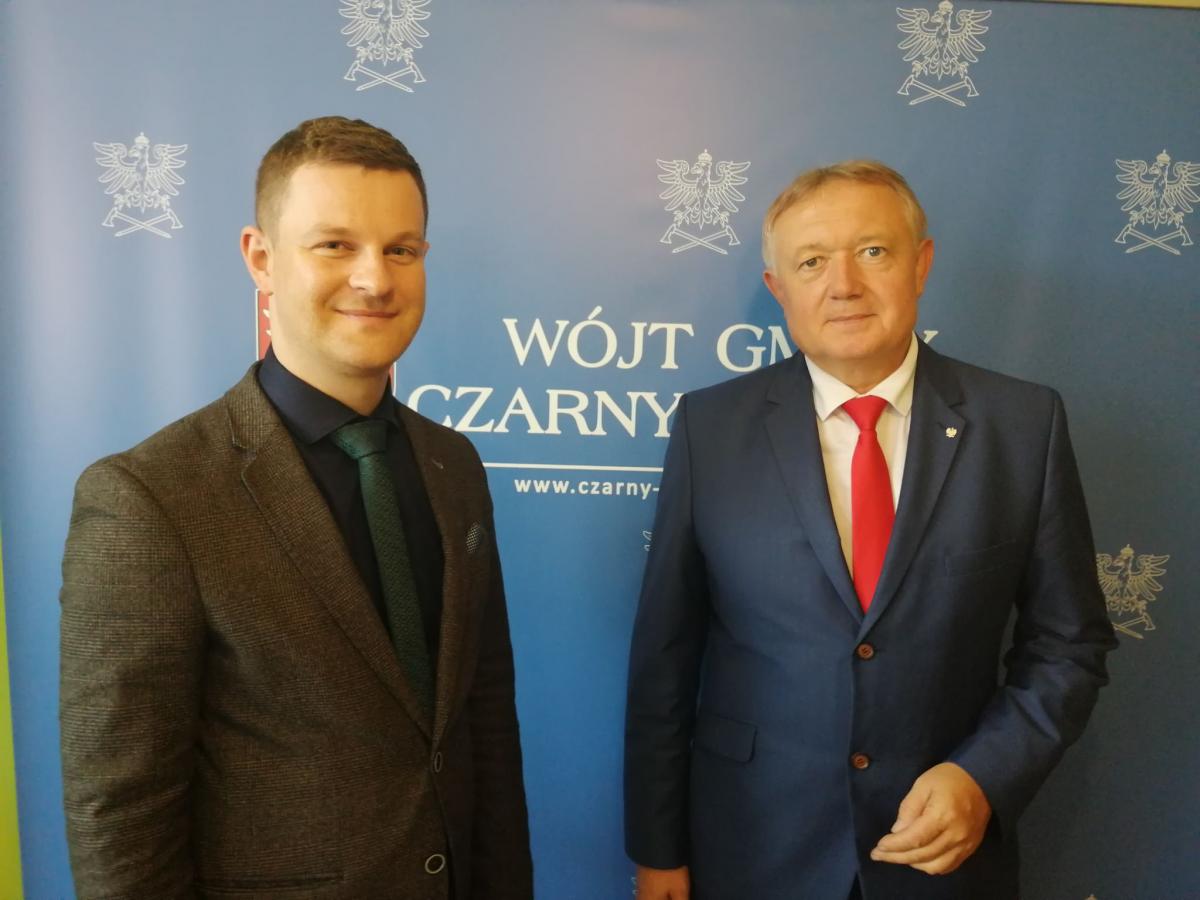 Spotkanie posła Wiesława Janczyka z wójtem gminy Czarny Dunajec Marcinem Ratułowskim
