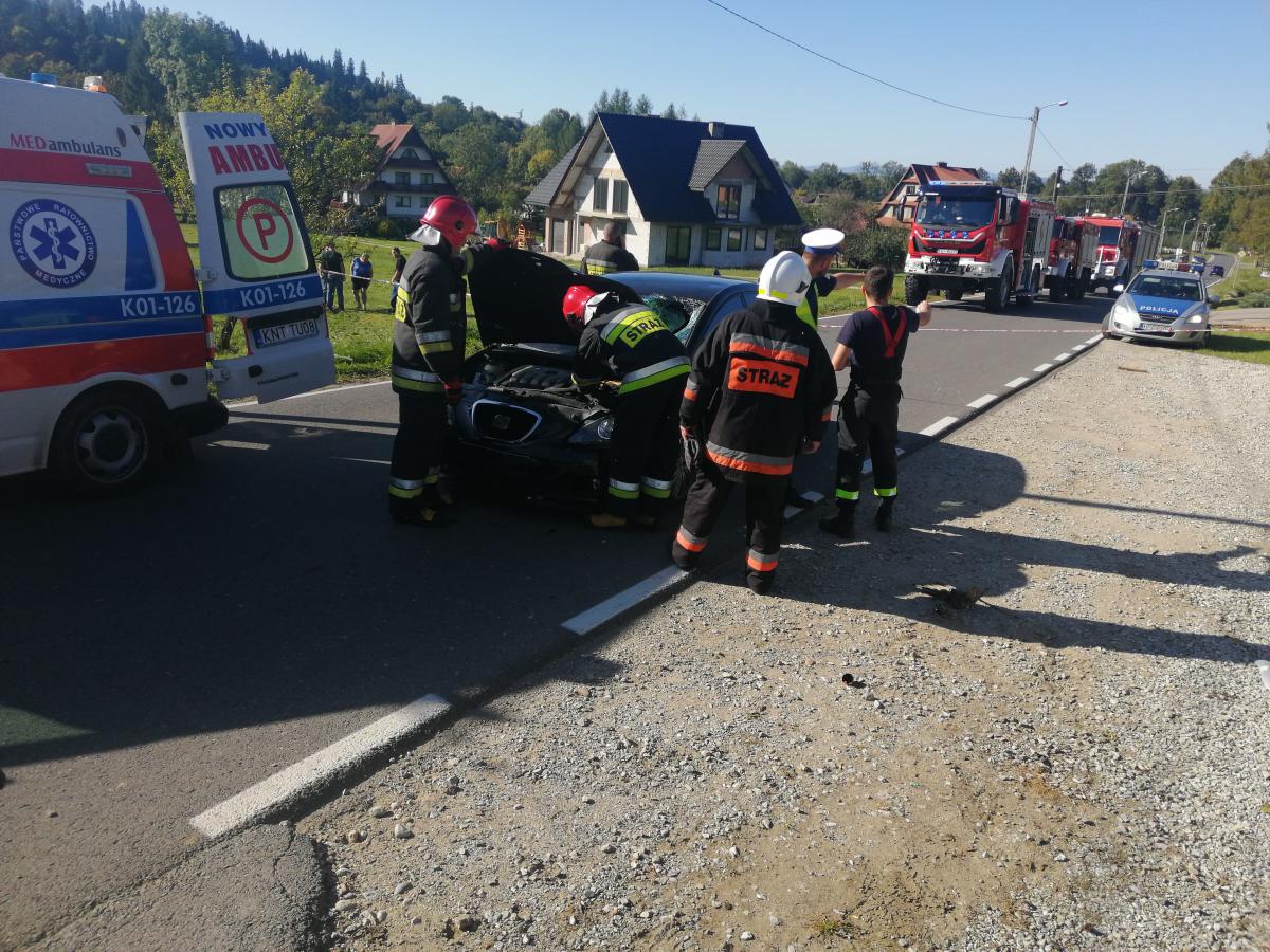 Groźne potrącenie osiemdziesięcioletniego motocyklisty w Ratułowie (zdjecia)