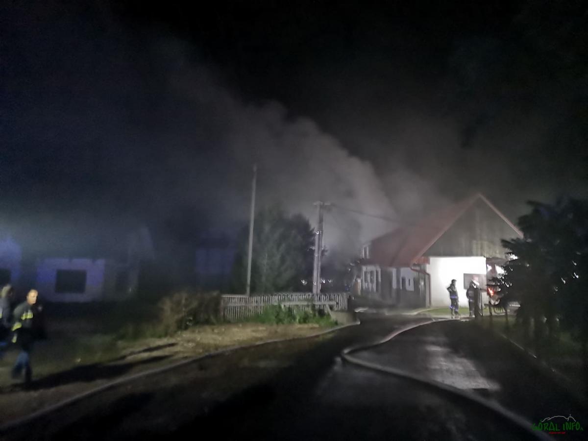 Pożar w Lipnicy Wielkiej (zdjęcia)
