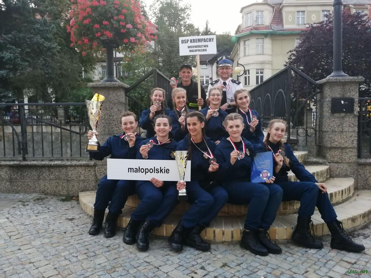 Drużyna kobiet OSP Krempachy wicemistrzyniami w Krajowych Zawodach Sportowo-Pożarniczych OSP w Polanicy-Zdroju