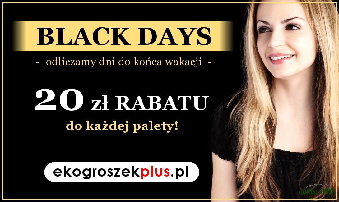 BLACK DAYS w e-sklepie ekogroszekplus.pl!