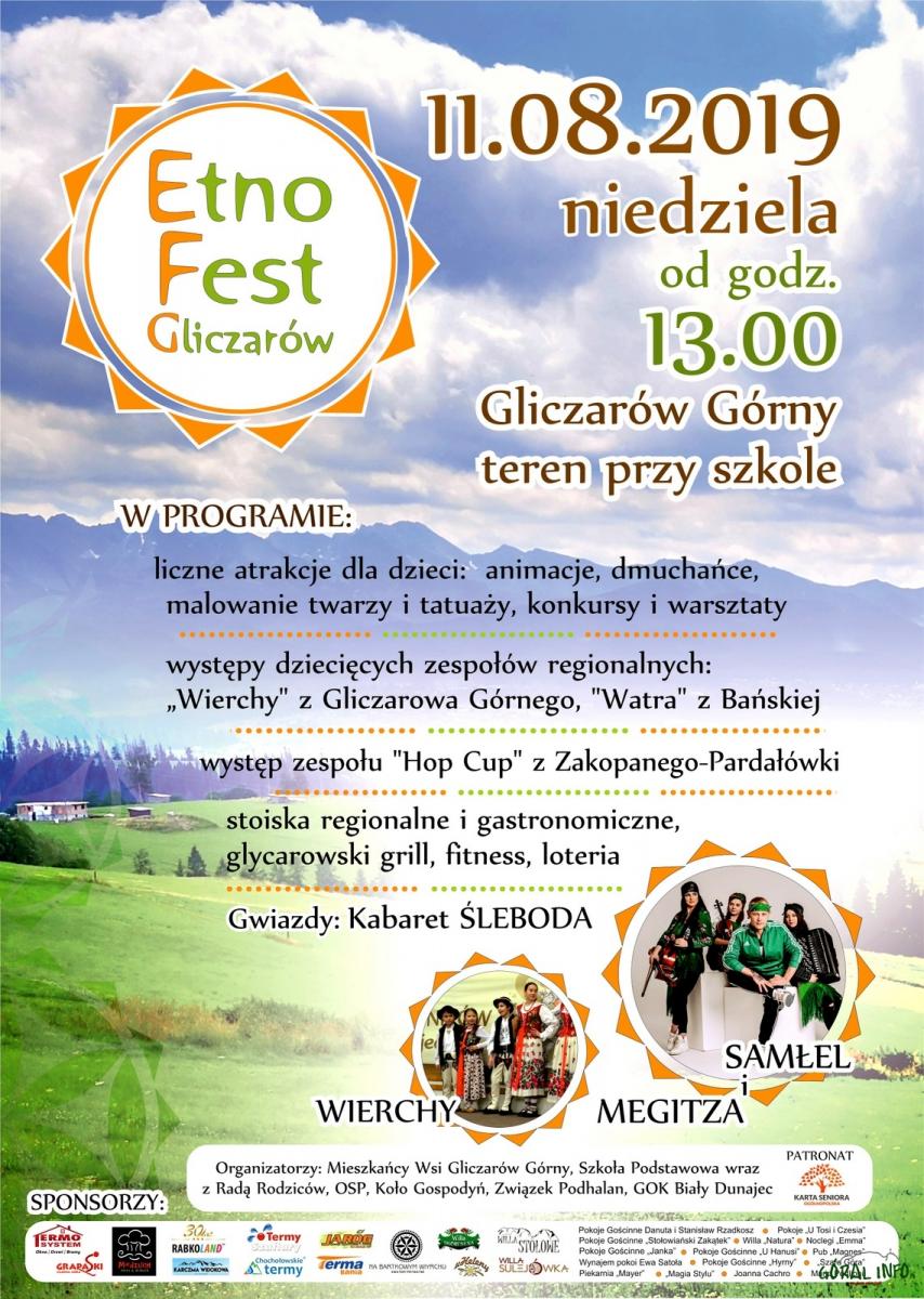 EtnoFest w Gliczarowie Górnym -  11 sierpnia 2019