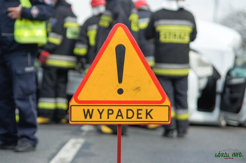 Zderzenie 4 samochodów w Kościelisku