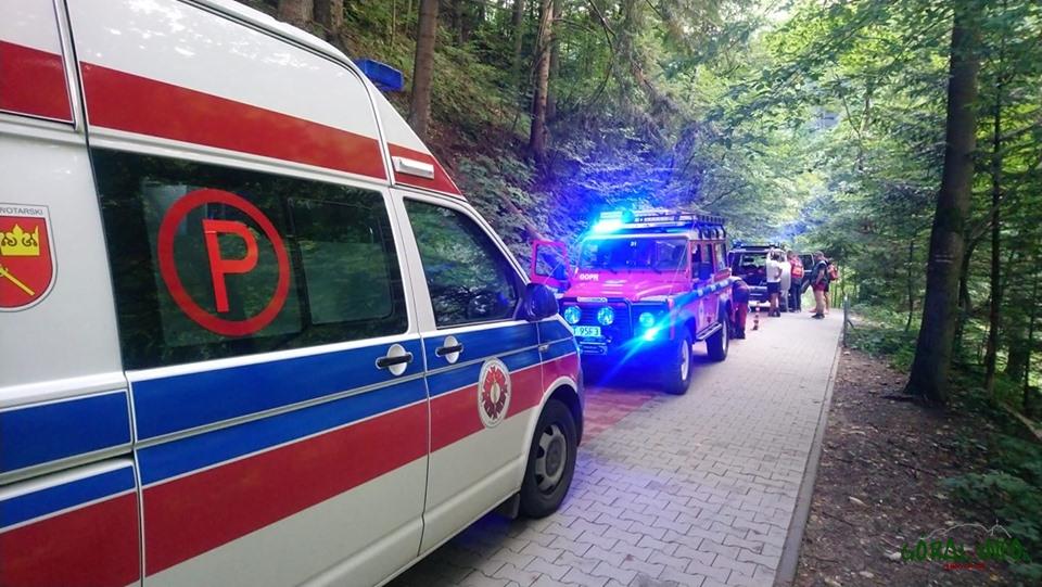 Trzy osoby poszkodowane w Pieninach, w tym dwoje dzieci