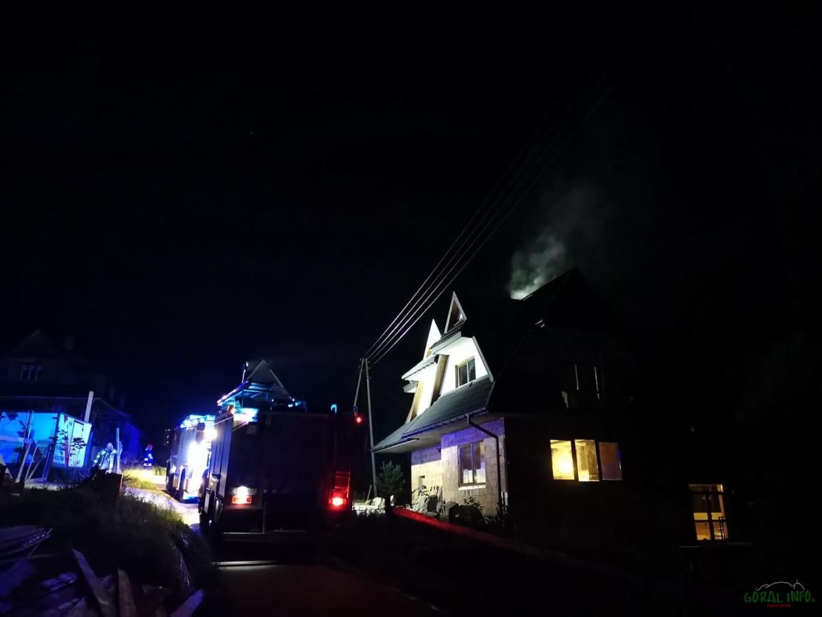 Pożar na Pitoniówce w Kościelisku (zdjęcia)
