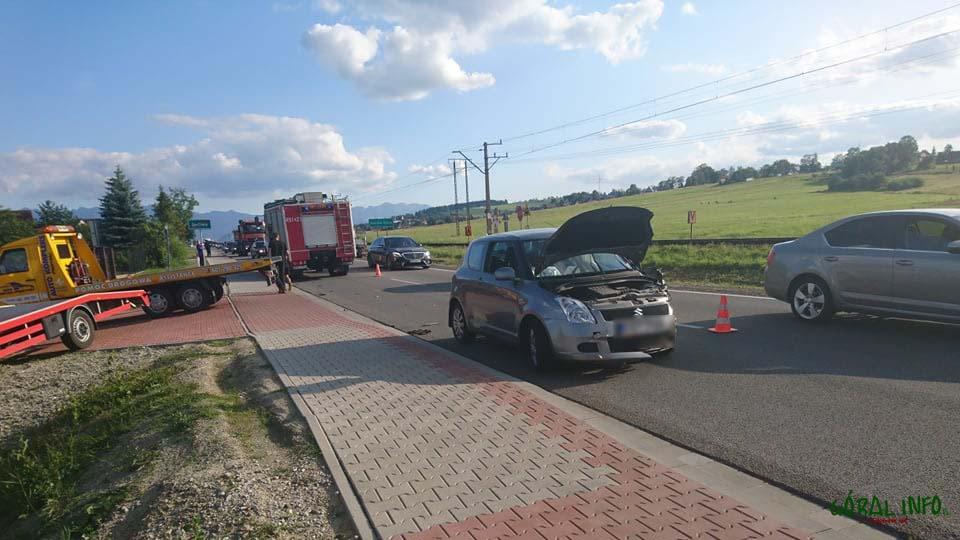 Kolizja na zakopiance (zdjęcia)