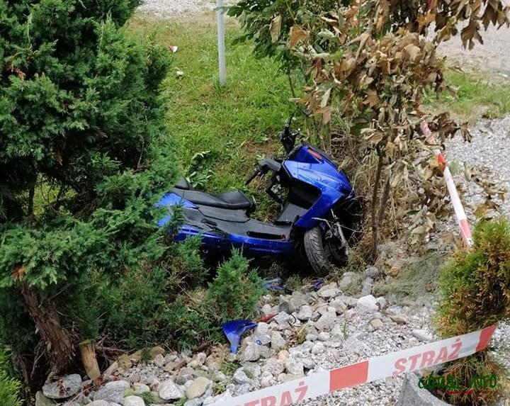 Śmierć motocyklisty w wypadu w Leśnicy - zdjęcia