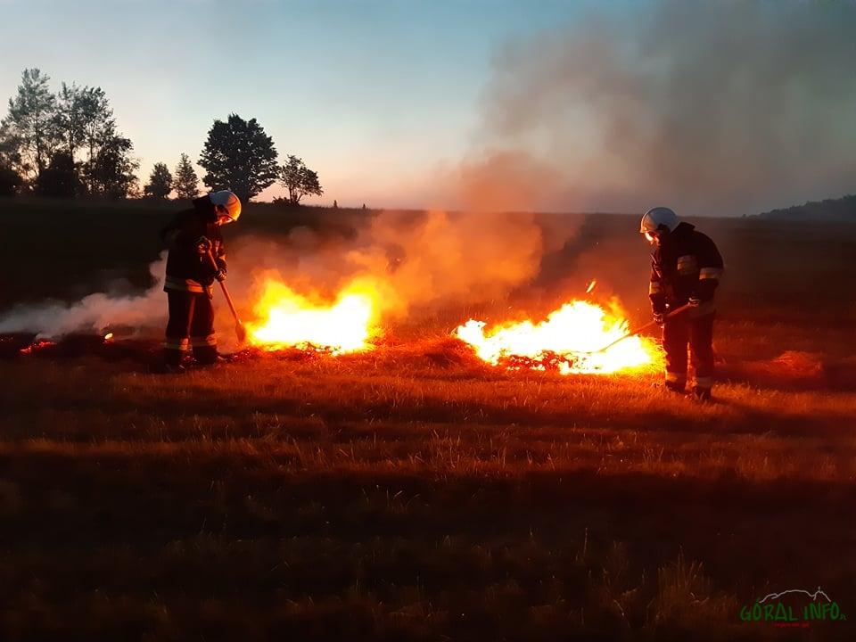 Pożar siana w Witowie (zdjęcia)