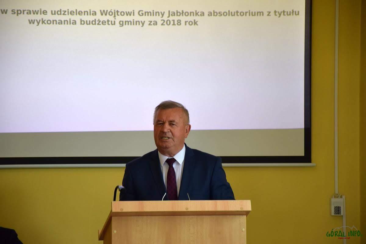 Wotum zaufania i absolutorium dla wójta gminy Jabłonka Antoniego Karlaka