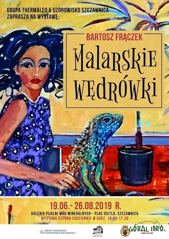 Malarskie wędrówki Bartosza Frączka w Galerii Pijalni Wód Mineralnych w Szczawnicy