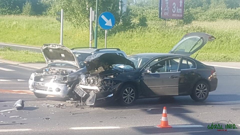 Poranny wypadek w Nowym Targu (zdjęcia)
