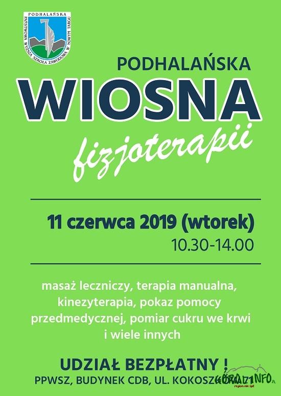 VII Podhalańska Wiosna Fizjoterapii 11 czerwca 2019 r.