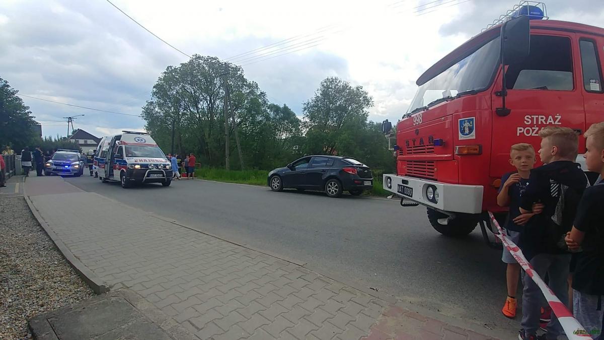 Śmiertelny wypadek motocyklisty w Lipnicy Wielkiej (zdjęcia)