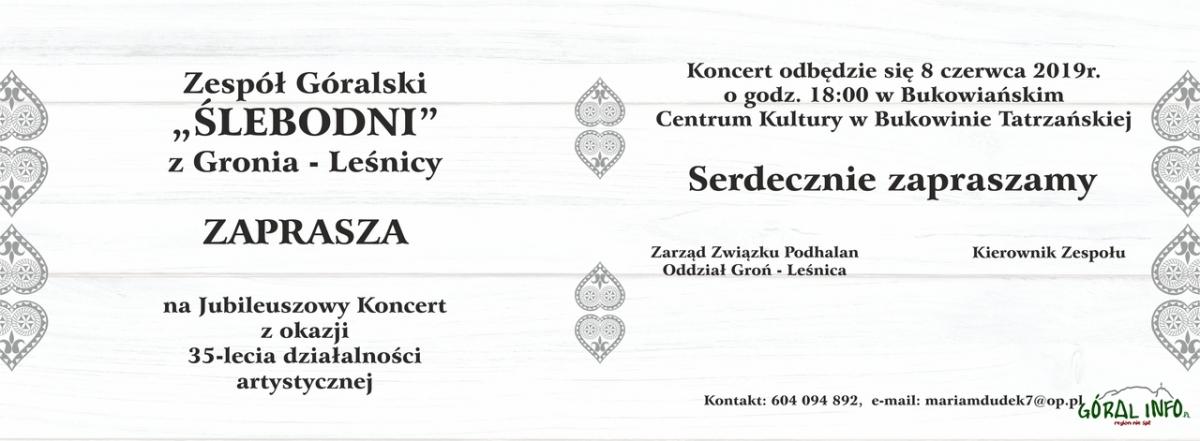 Jubileuszowy koncert Zespołu Góralskiego 