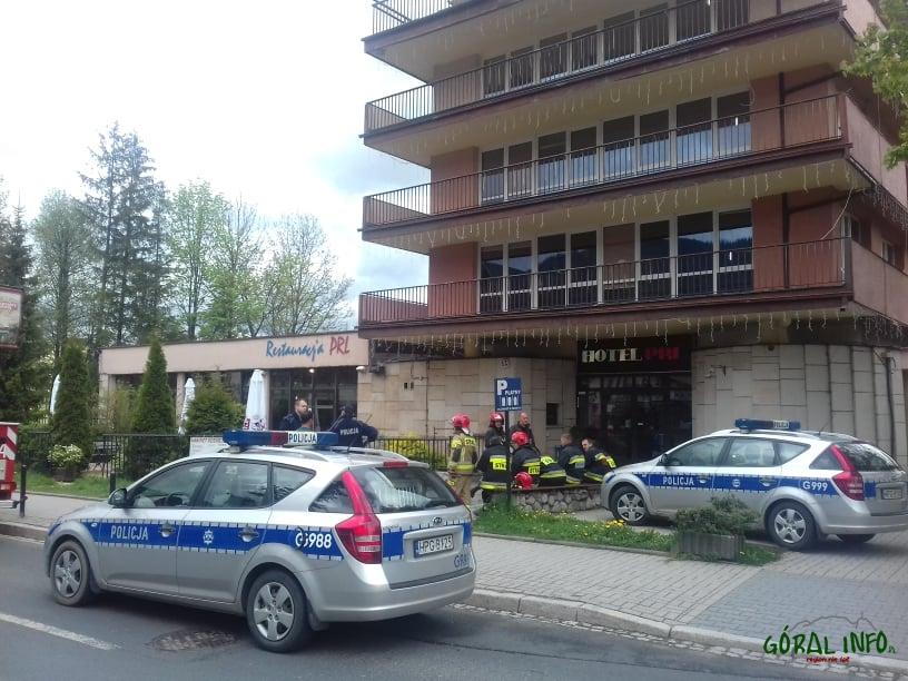 Alarm bombowy w Hotelu PRL w Zakopanem (zdjęcia)