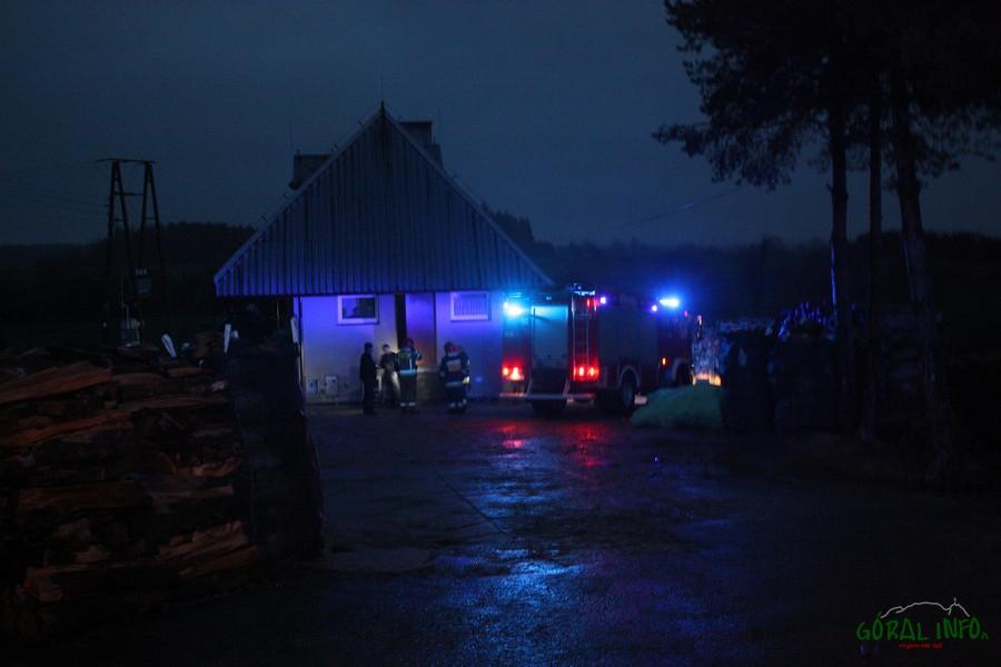 Pożar w kotłowni w Piekielniku (zdjęcia)