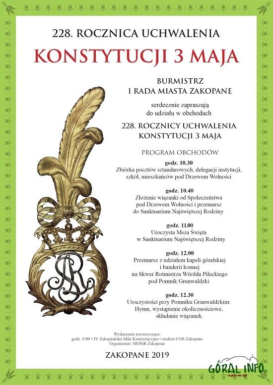 Obchody 228. Rocznicy Uchwalenia Konstytucji 3 Maja