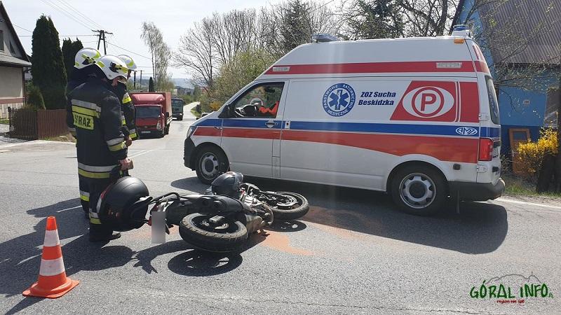 Naprawa. Zderzenie motocykla z samochodem osobowym